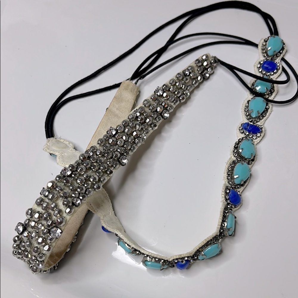 Sparkling Rhinestone and Turquoise Headbands